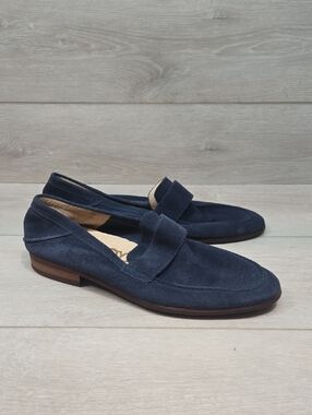 Men's Sam Edelman Ethan Navy Suede Penny Loafers Slip On Shoes Sz 8.5M